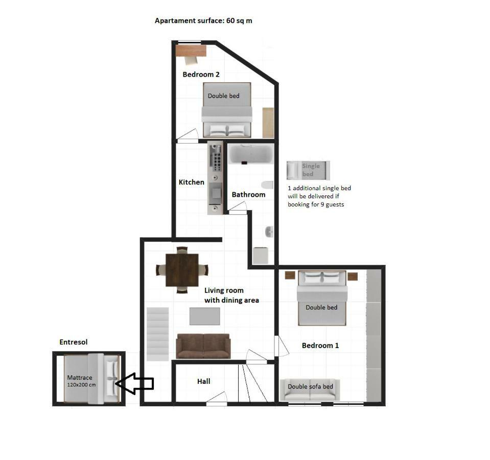 Stylish 2 Bedroom Apartment Morsztynowska Street Krakow Exterior photo